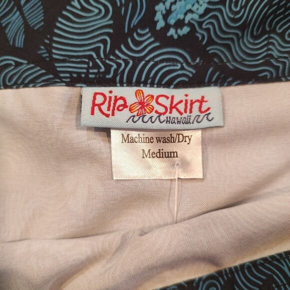 NWT Rip Skirt Hawaii Womens Sz Med Maui Moonlight Wrap Cover Up Tropical Floral - Picture 5 of 11